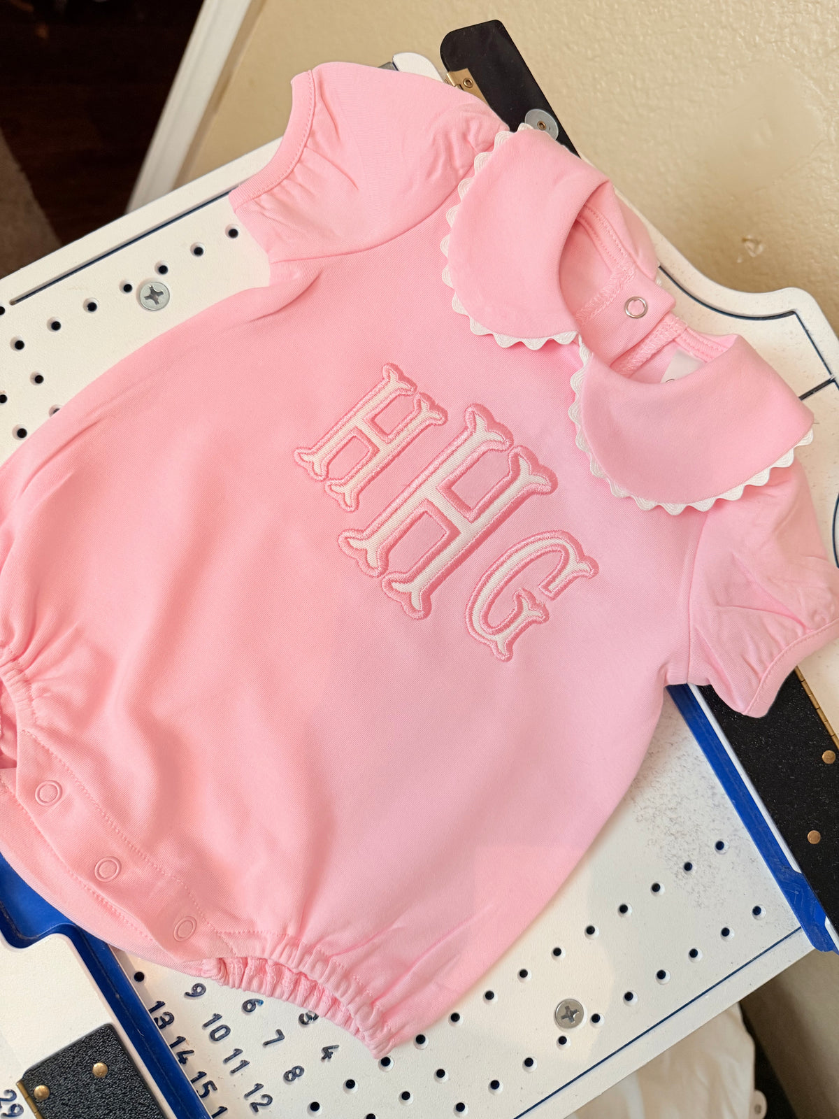 Monogram pink bubble