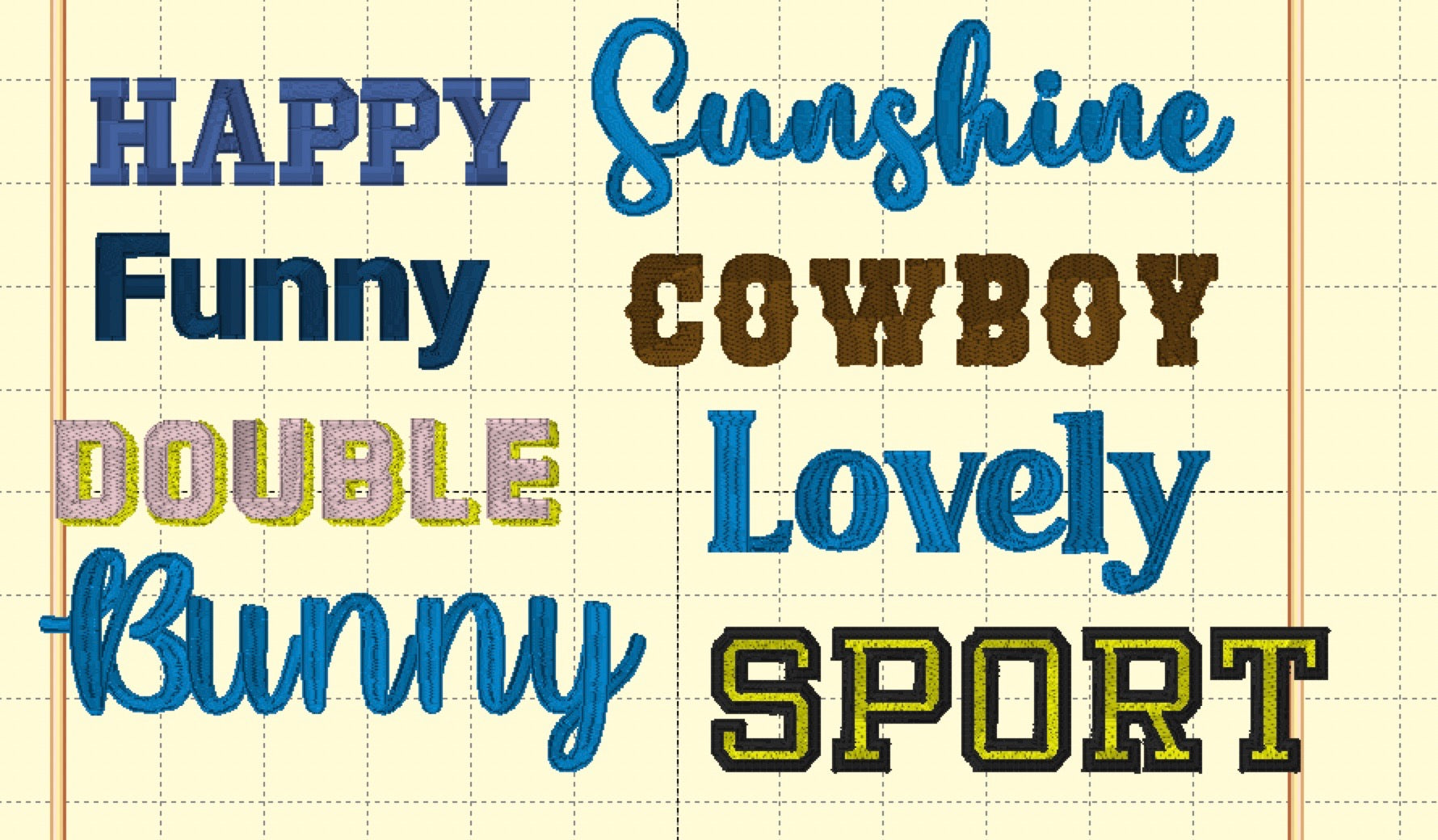 Embroidered Bunnies 16”