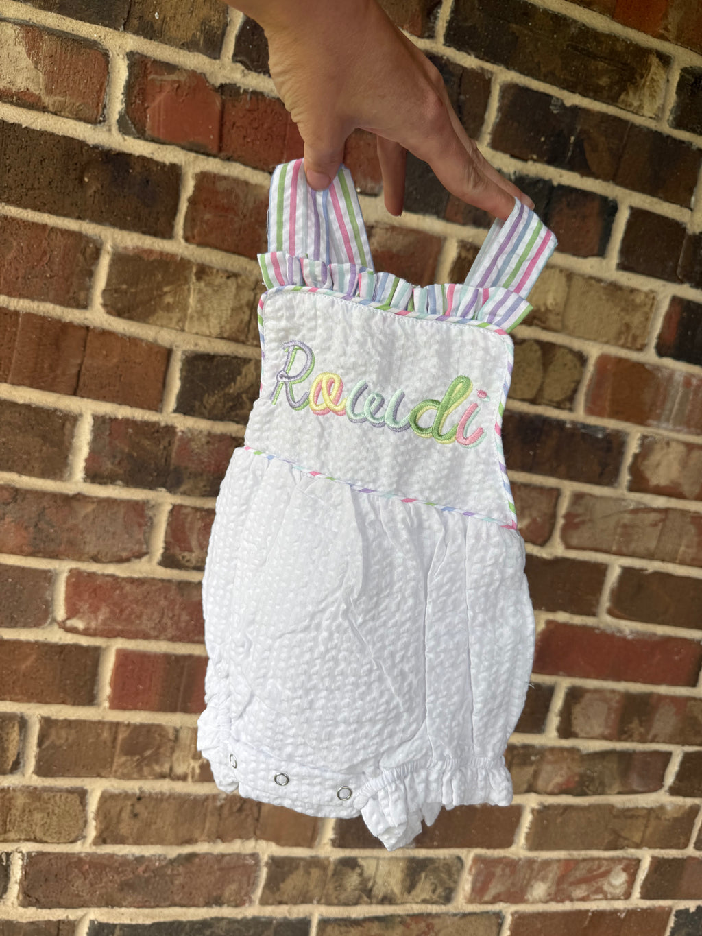 Pastel multi color sunsuit