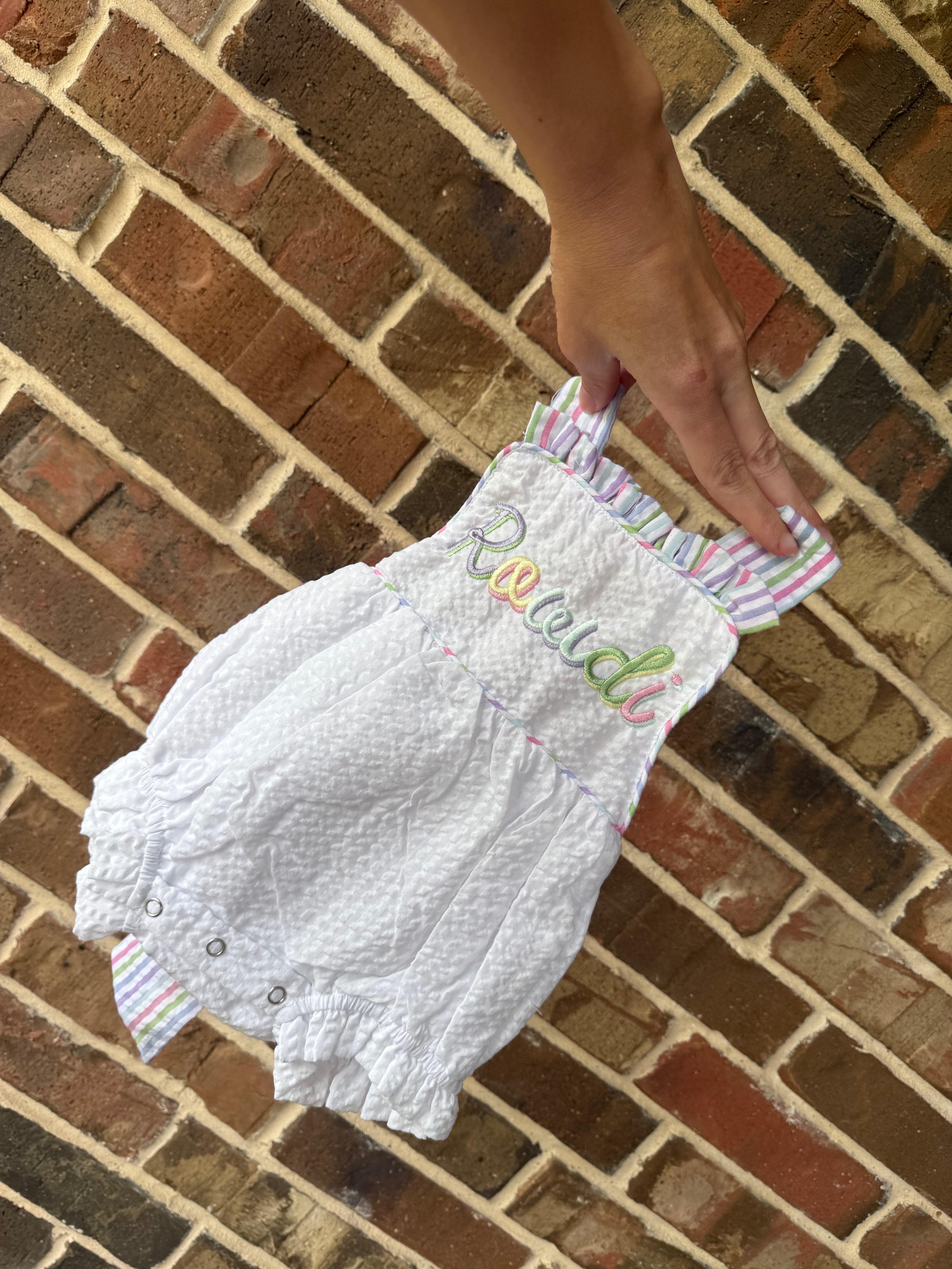 Pastel multi color sunsuit