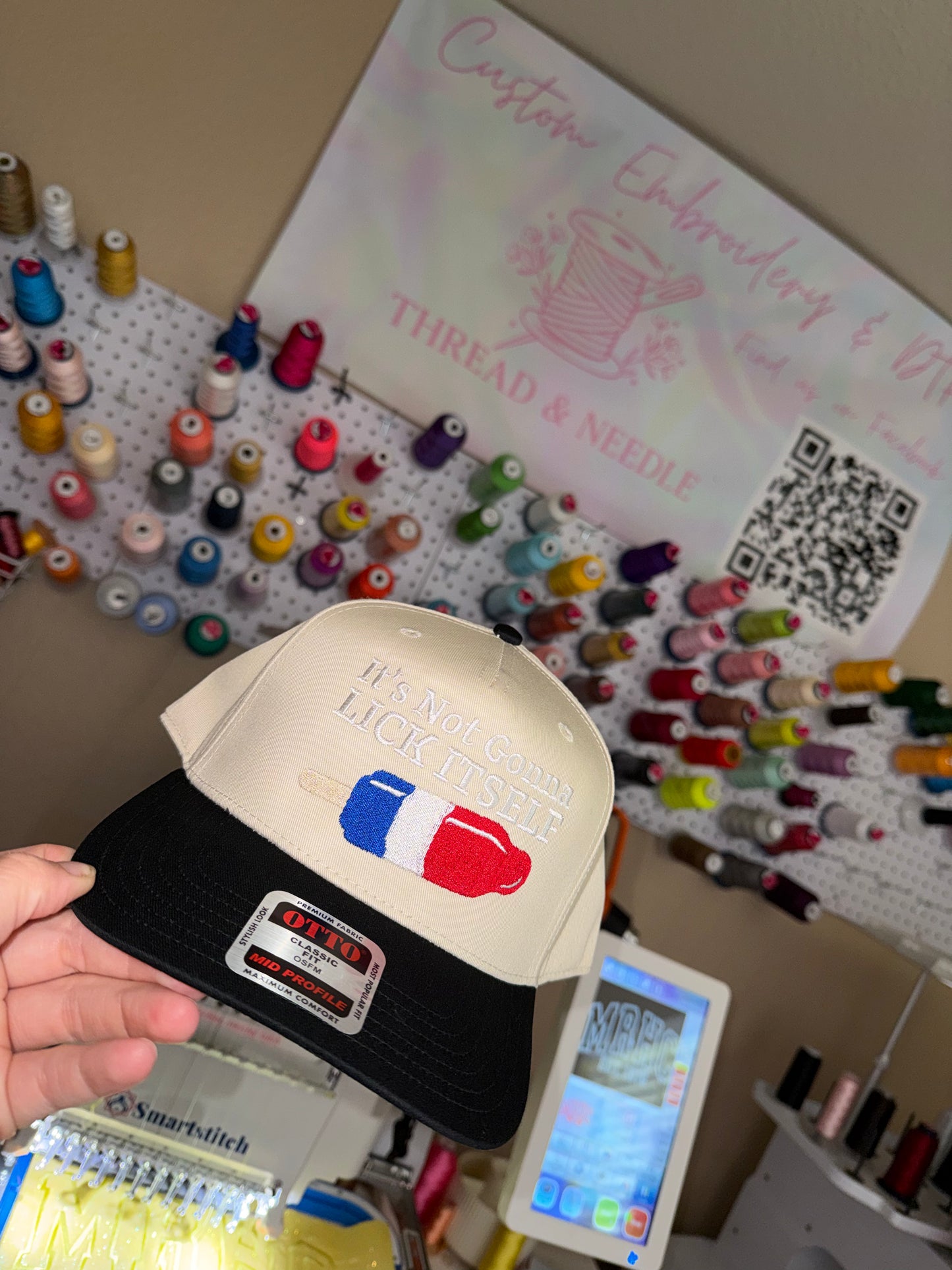 Lick its self Otto trucker hat