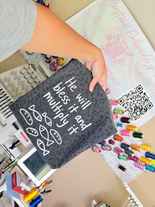 He will bless it Embroidered T