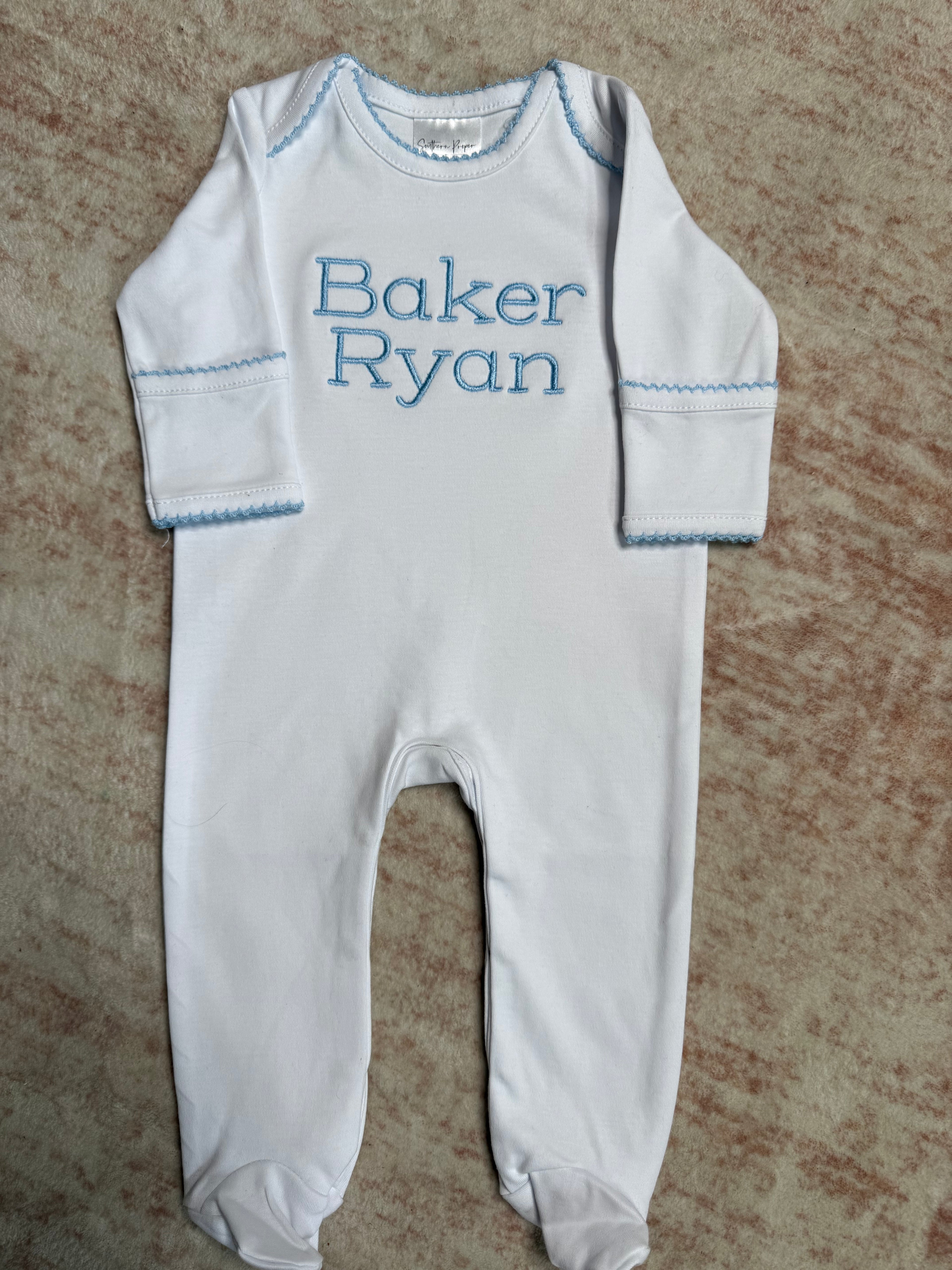 Newborn blue coming home outfit
