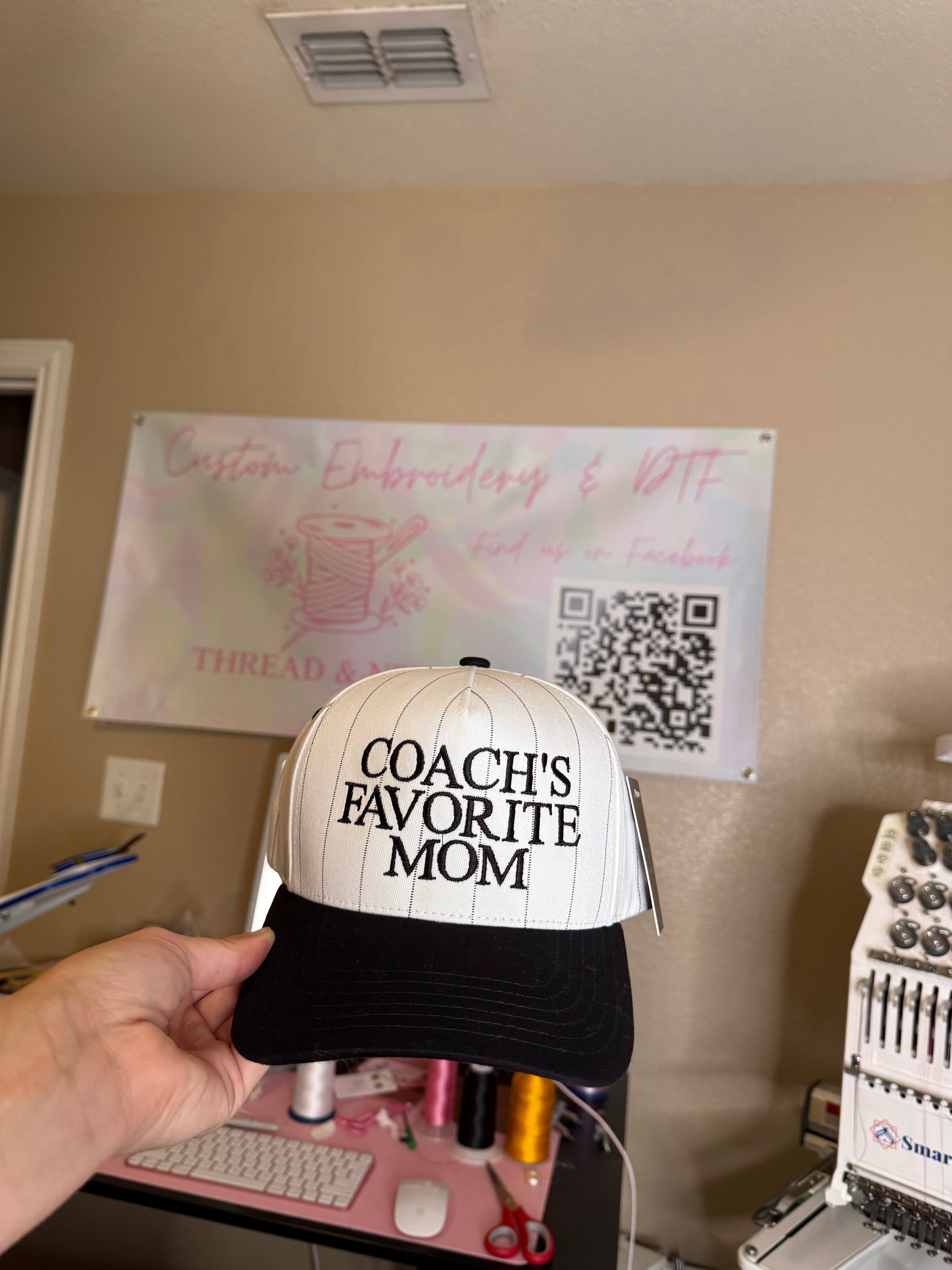 Coach’s favorite mom pin stripe